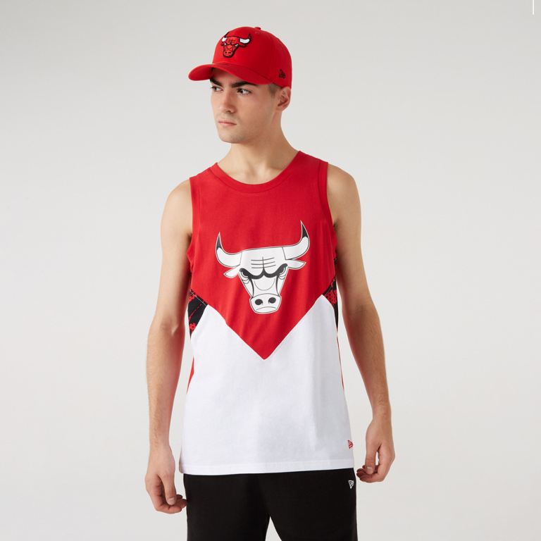 Ropa New Era Nba Rojos - Chicago Bulls Oil Slick Tank Top 16407OVUH